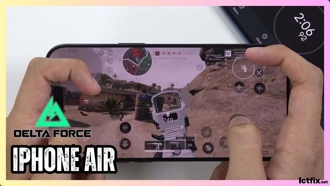 iPhone Air Delta Force Gaming test | Apple A19 Pro