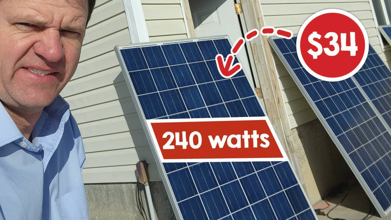 ОЧЕНЬ ДЁШЕВЫЕ Б/У СОЛНЕЧНЫЕ ПАНЕЛИ от SanTan Solar. 34 доллара. (Реальный обзор и испытания)