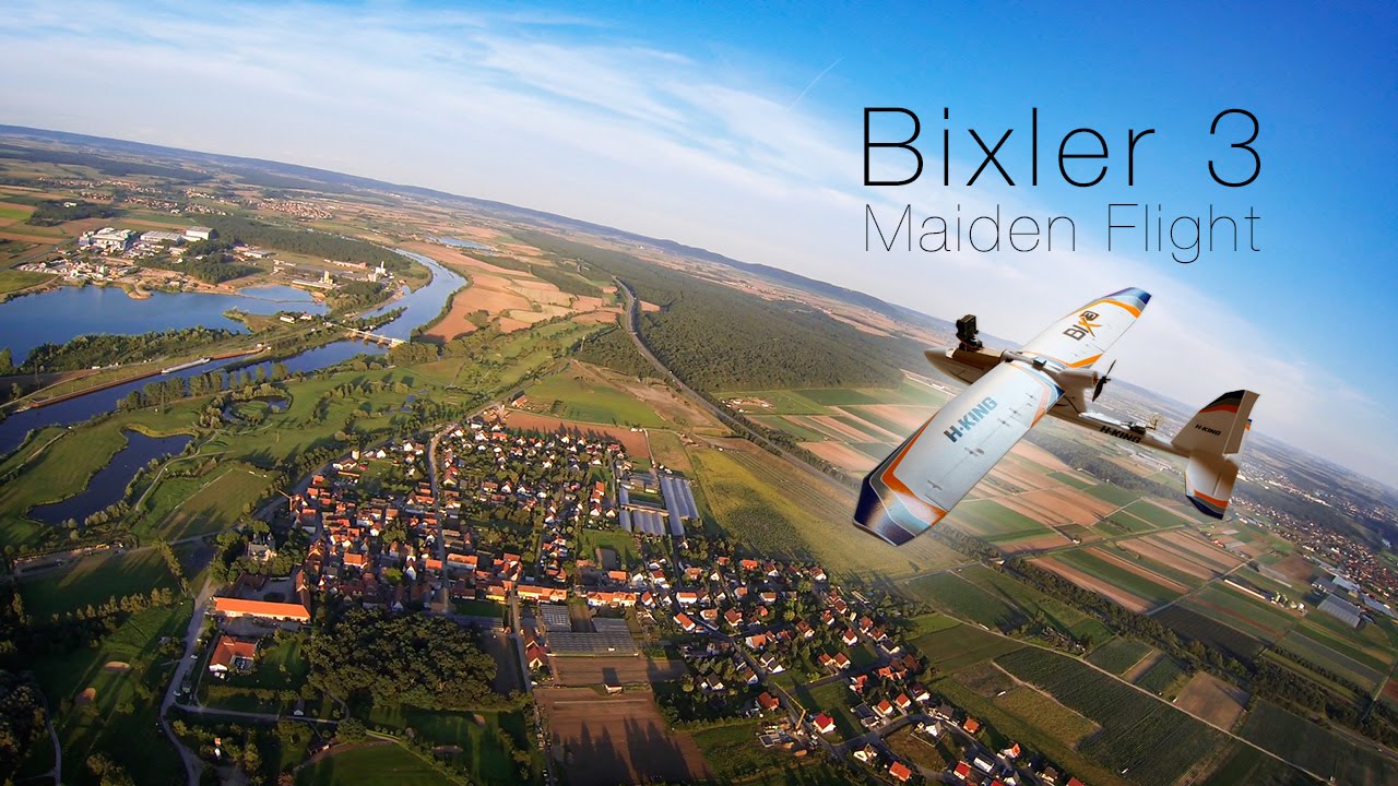 Bixler 3 Maiden Flight | GoPro Hero 3 FPV | HobbyKing Bix3 RC Plane