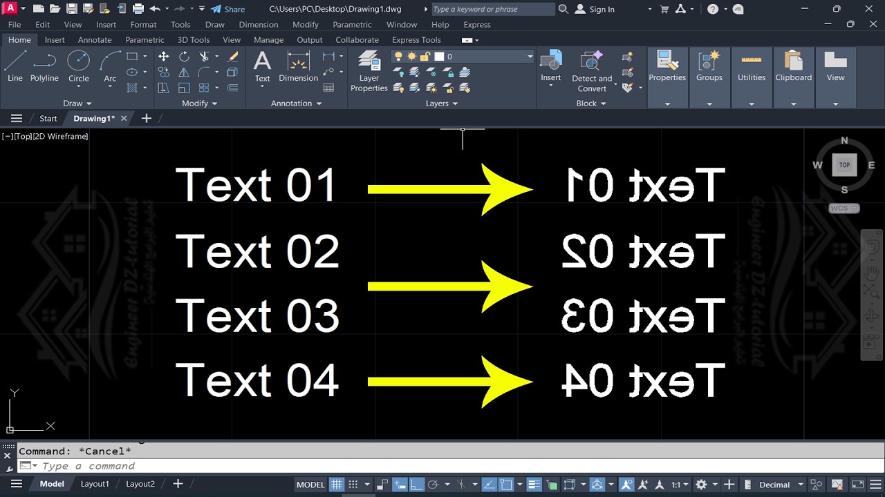 AutoCAD Mirror Flips Text? Here&rsquo;s the Quick Fix
