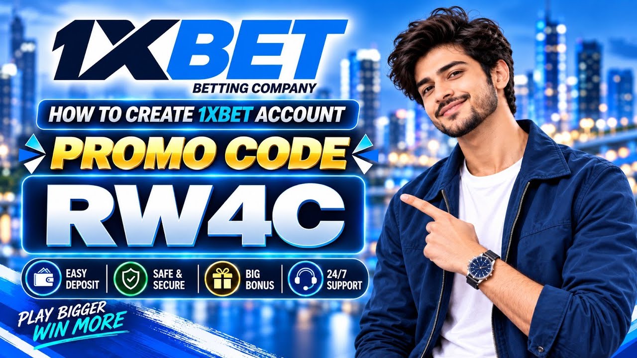1XBET PROMO CODE / FREE BOOST 1XBET FOR REGISTRATION / PROMO CODE NEW - RW4C  / 1XBET 2026