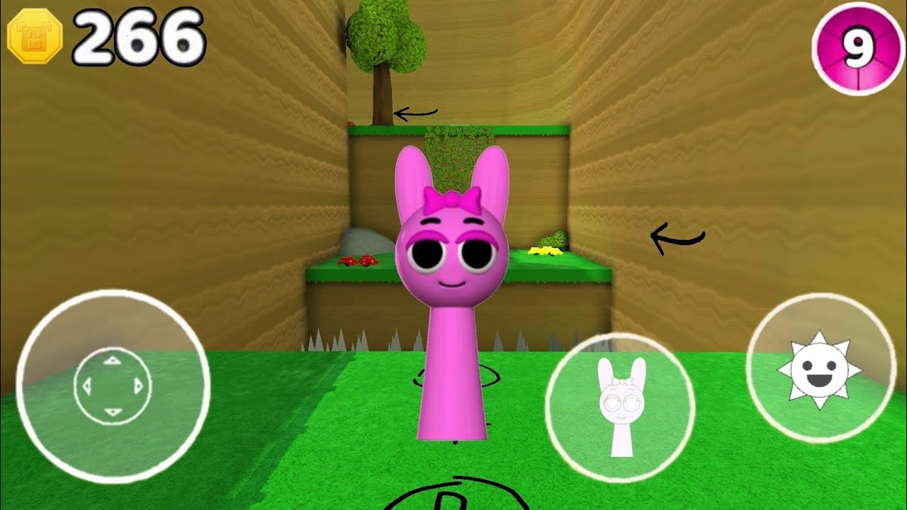 Sprunki Pinky Character - Super Bear Adventure Gameplay Walkthrough 