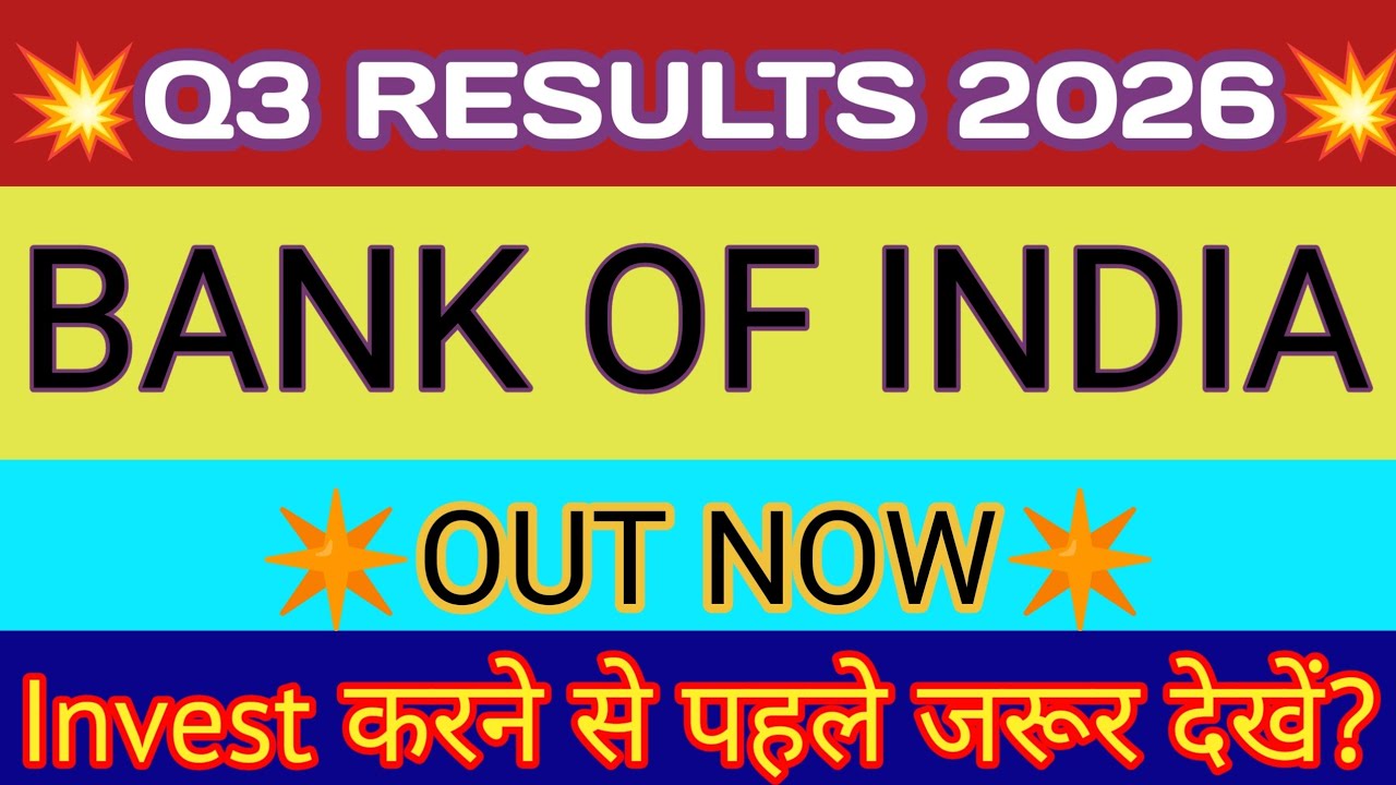 Bank Of India Q3 Results 2026 🔴 Bank Of India Result 🔴Bank Of India Share News Today 🔴BOI Share News