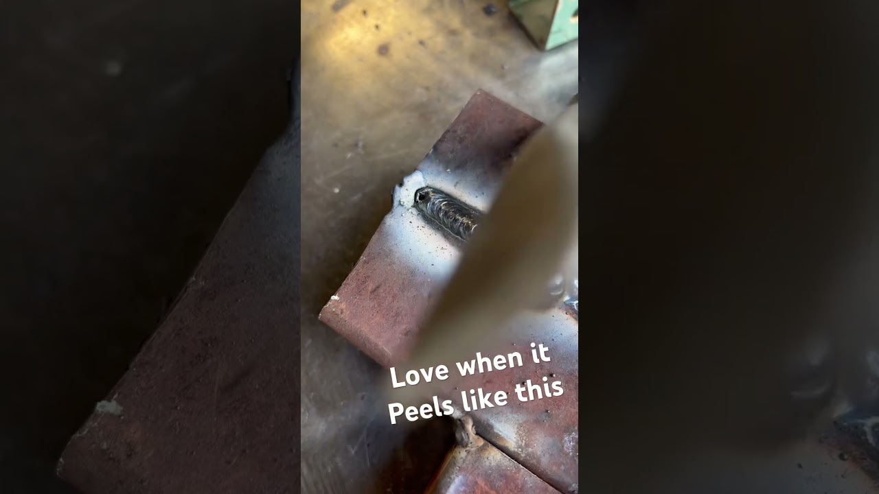 Love when the weld peels like this.    #100dollarwelder #sunstac #amazonwelder #lovetoweld