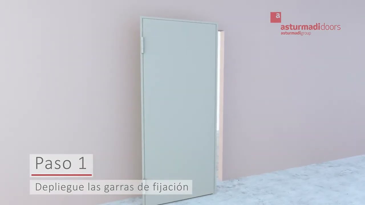 Asturmadi Doors | Instalación de puerta cortafuegos Marco Z con garras