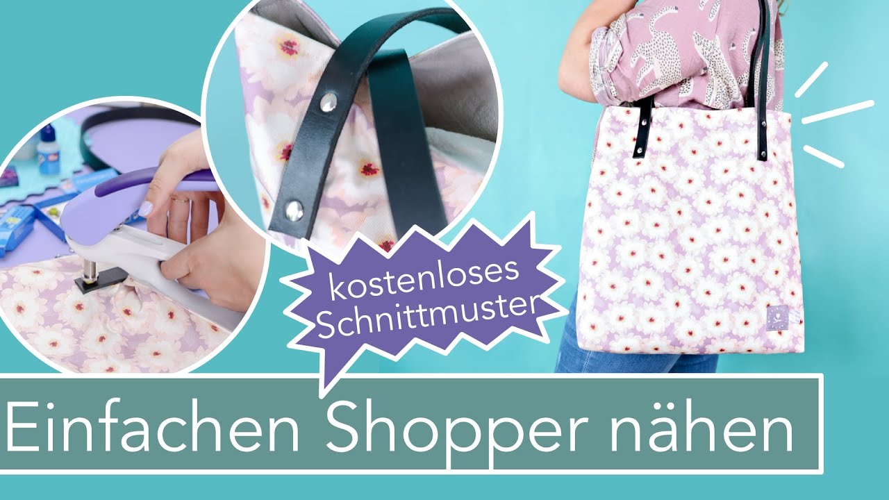 Schnellen Shopper n&auml;hen #SpeedyShopper| kostenloses Schnittmuster