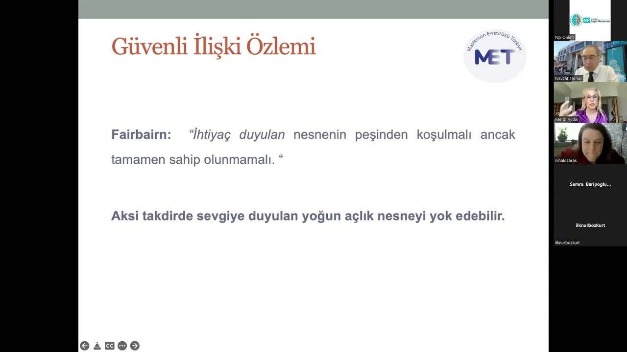 MDT - Multidisipliner Toplantı - Masterson Yaklaşımına Göre Şizoid Kişilik Bozukluğu