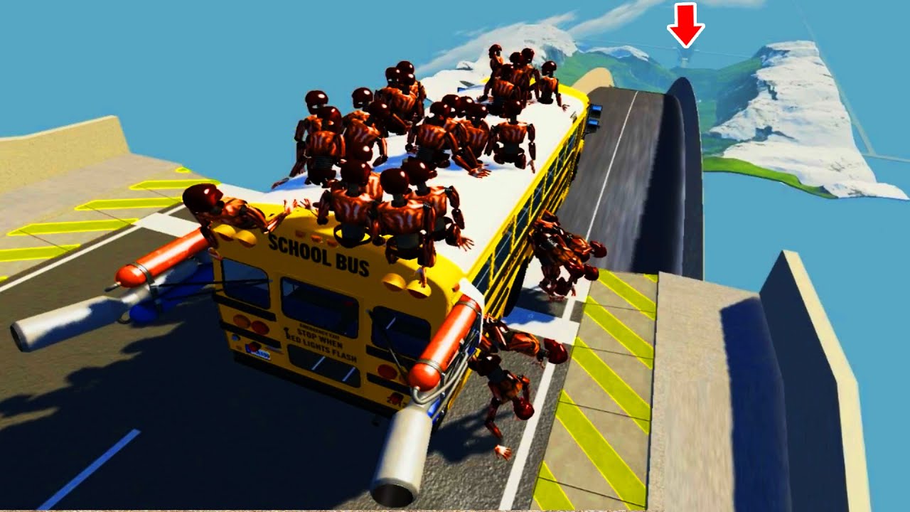 CRAZY High Speed Jumps #40 - BeamNG Drive | CrashTherapy