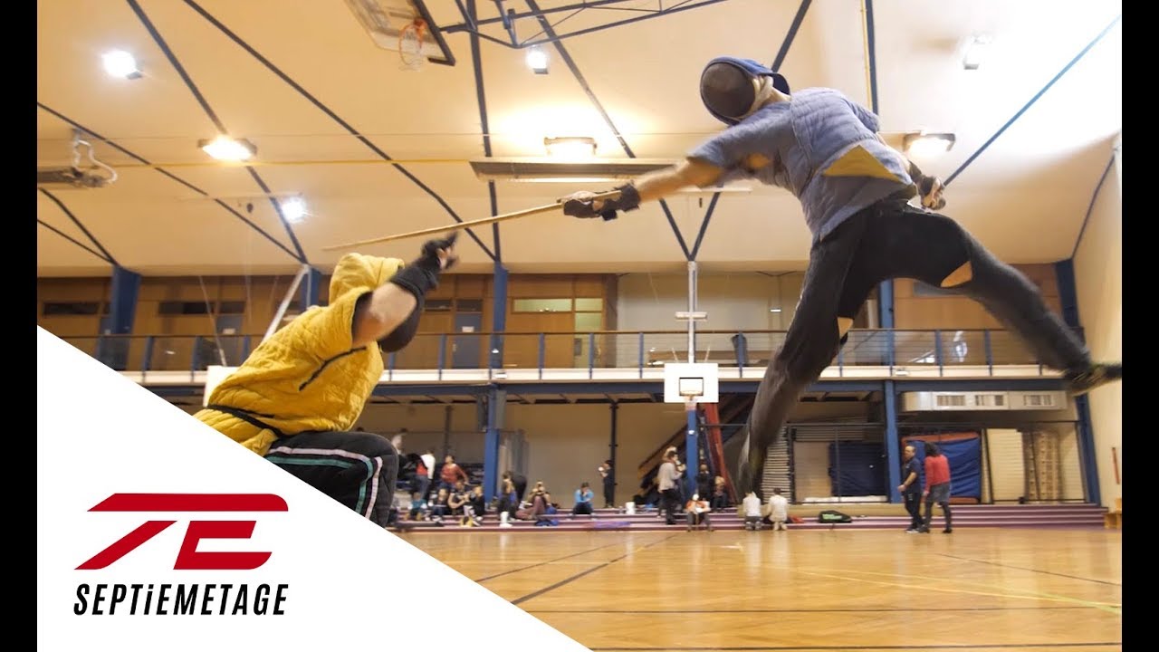 Savate boxe française, la canne de combat