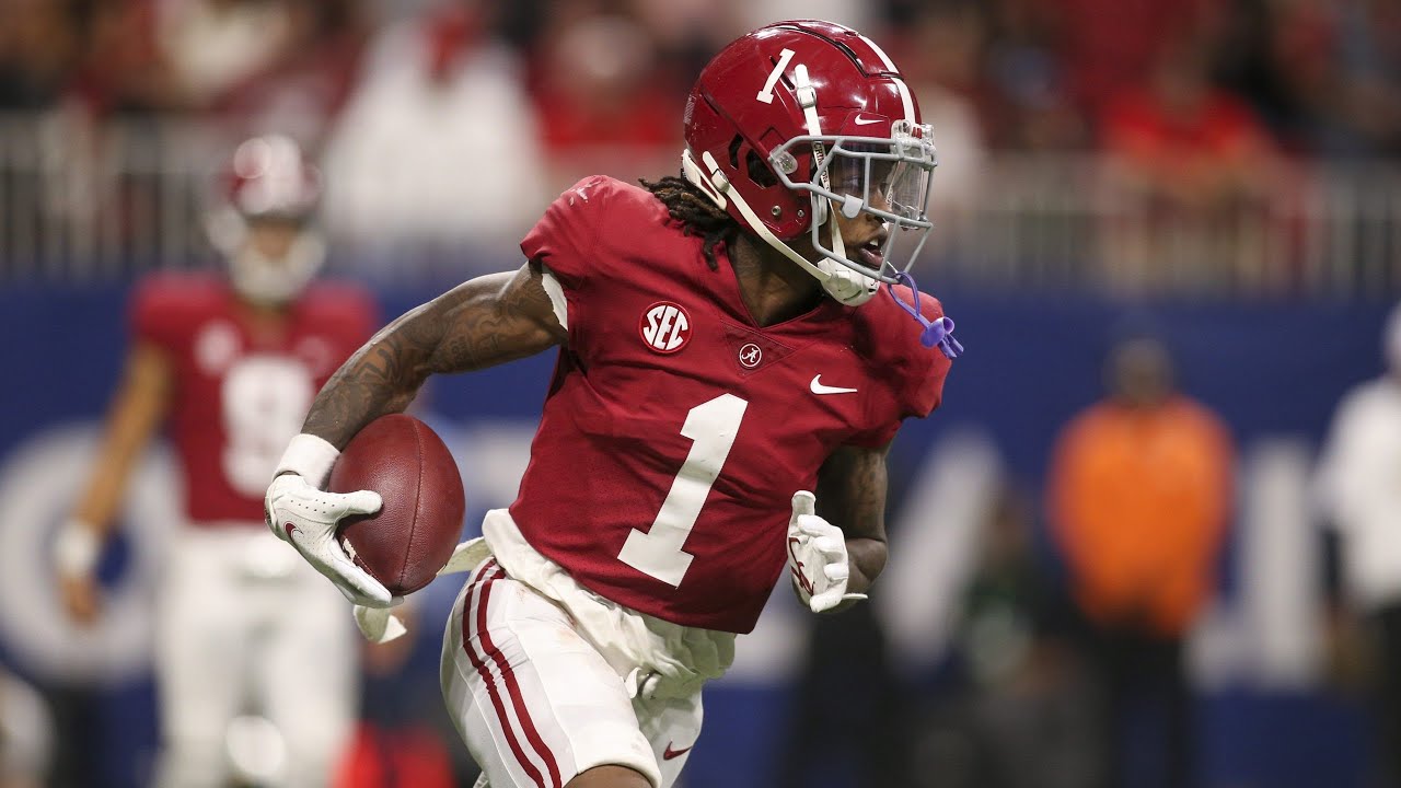 Jameson Williams (Alabama WR) vs Georgia 2021