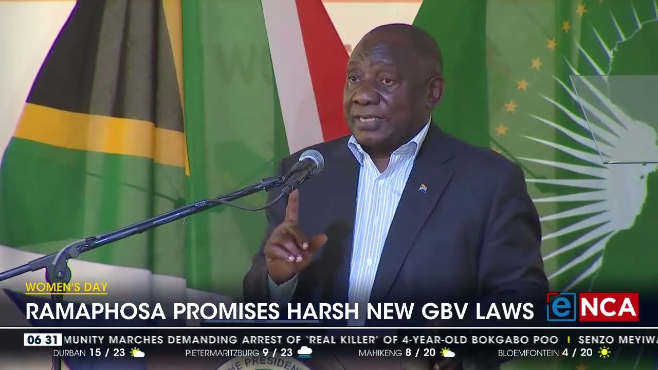 Ramaphosa promises harsh new GBV laws
