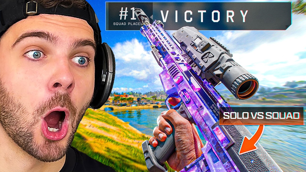 Mon PREMIER TOP 1 en *SOLO vs SQUAD* sur BLACKOUT (c'est hyper chaud)