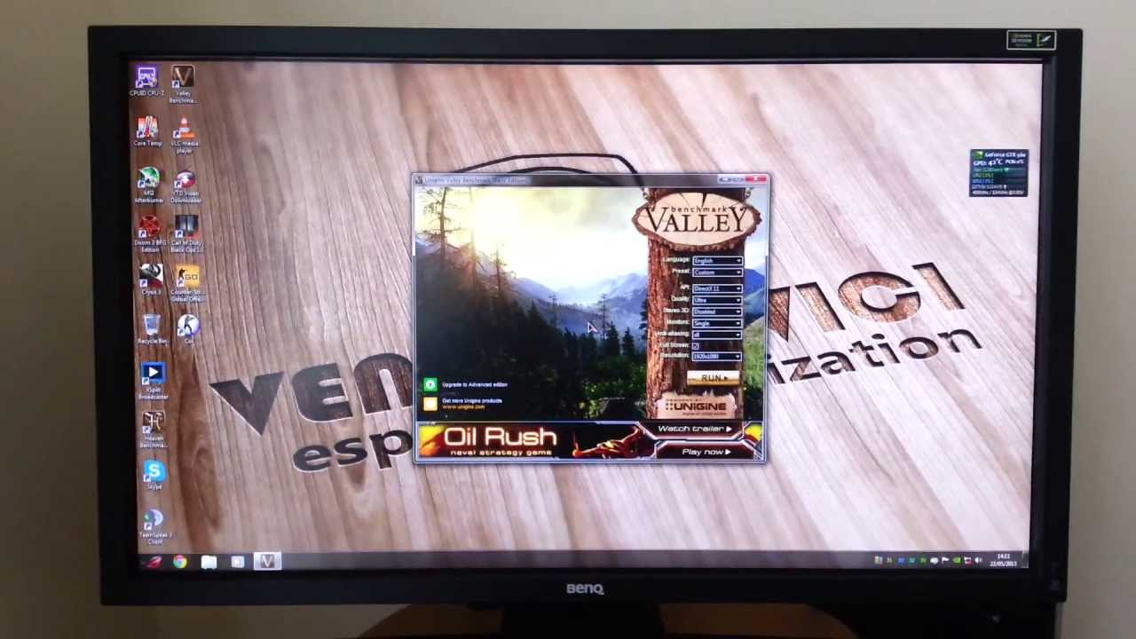 Asus GTX560Ti DCUII TOP - Unigine Valley Benchmark - Stock