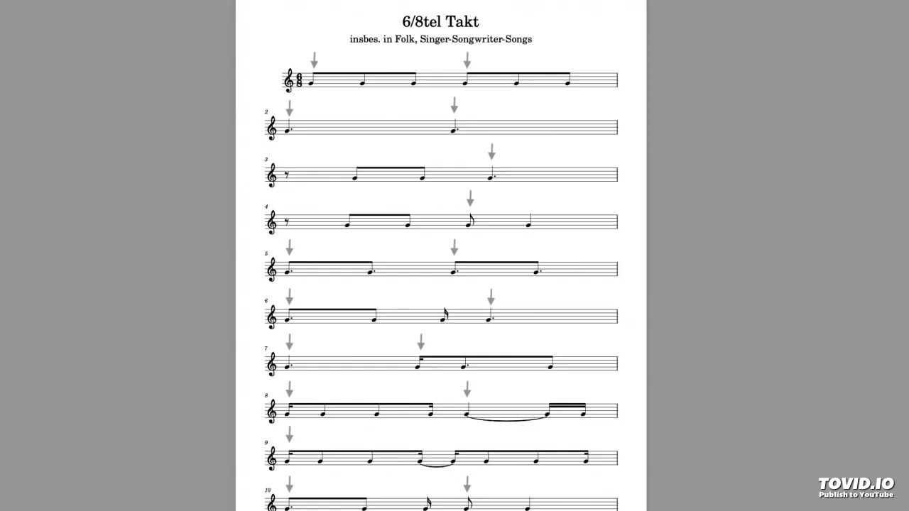 Rhythmik: 6/8tel Figuren