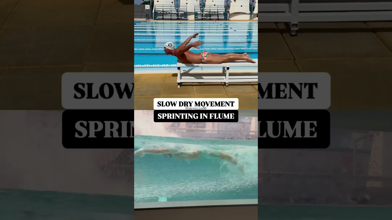 The butterfly stroke: practice the movement slow on land first and then move in the water🙌🏻