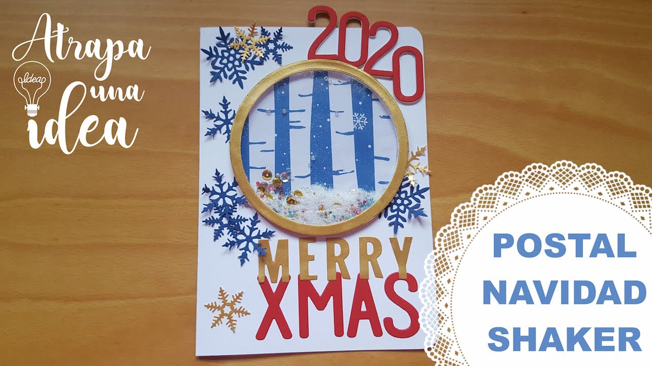 Postal De Navidad Shaker | Scrapbooking Lowcost