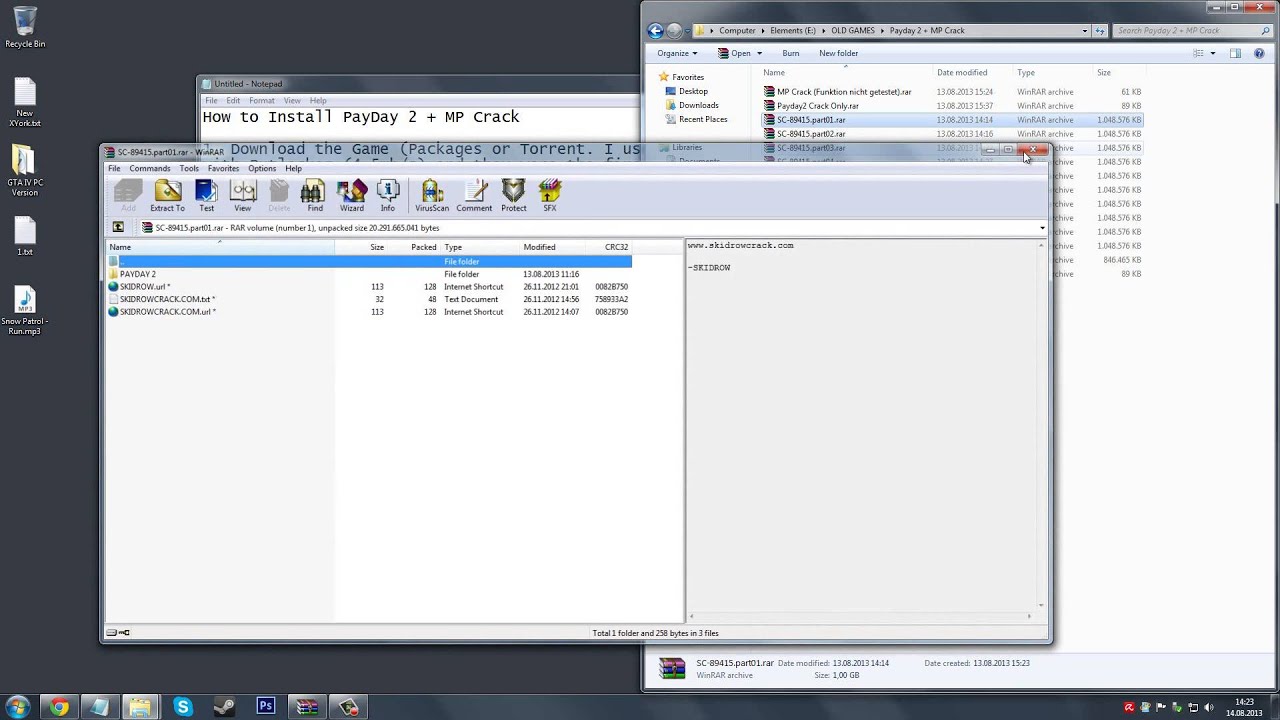 OUTDATED: How To Install: PayDay 2 Full + MultiPlayer SKiDROW (ENG)
