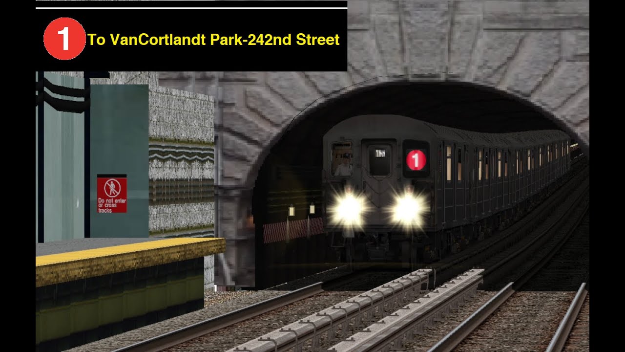 OpenBVE (1) South Ferry To VanCortlandt Park-242nd Street (R62A)(Weekday)
