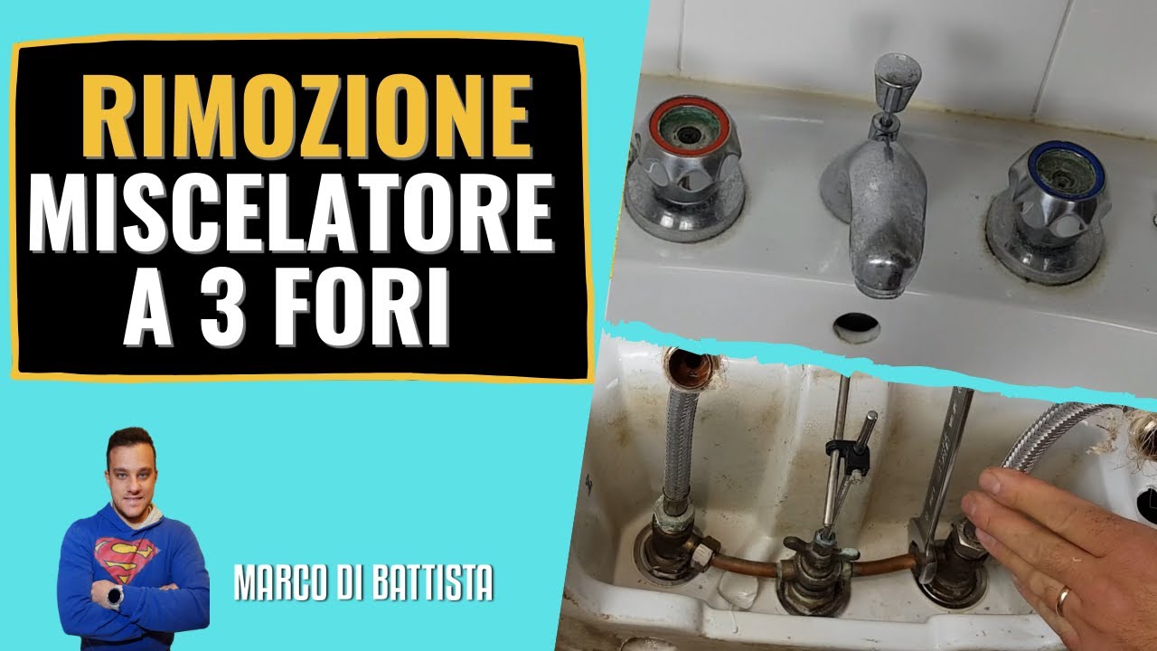Come rimuovere gruppo miscelatore con comando a manopole TUTORIAL