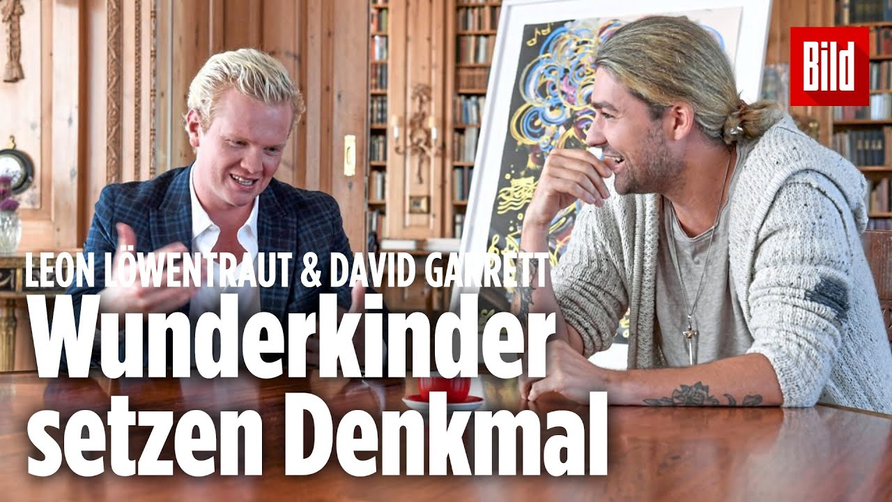 Geigen-Virtuose David Garrett trifft Wunderkind Leon