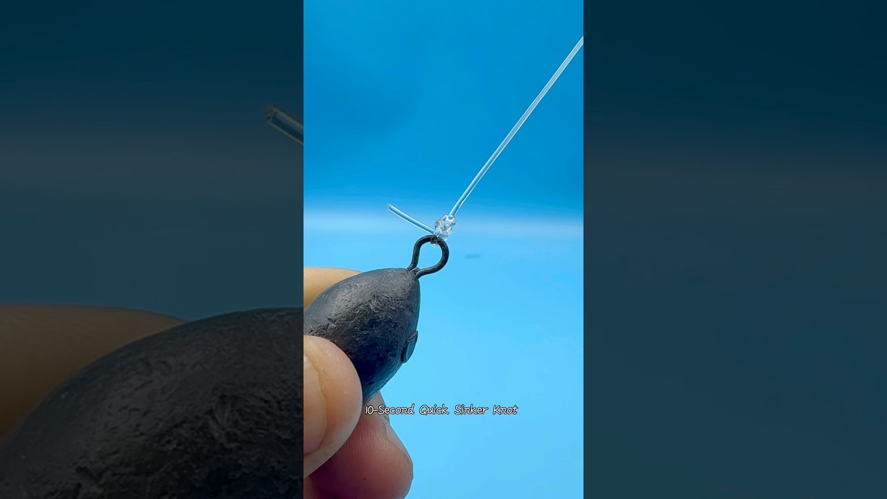 10-Second Quick Sinker Knot #fishing #angler