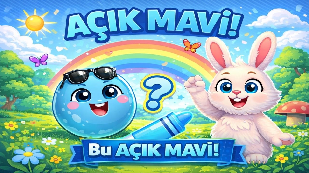 💙 Açık Mavi Top ile Eğlenceli Oyunlar | Çocuklar İçin Renk Öğrenme Videosu