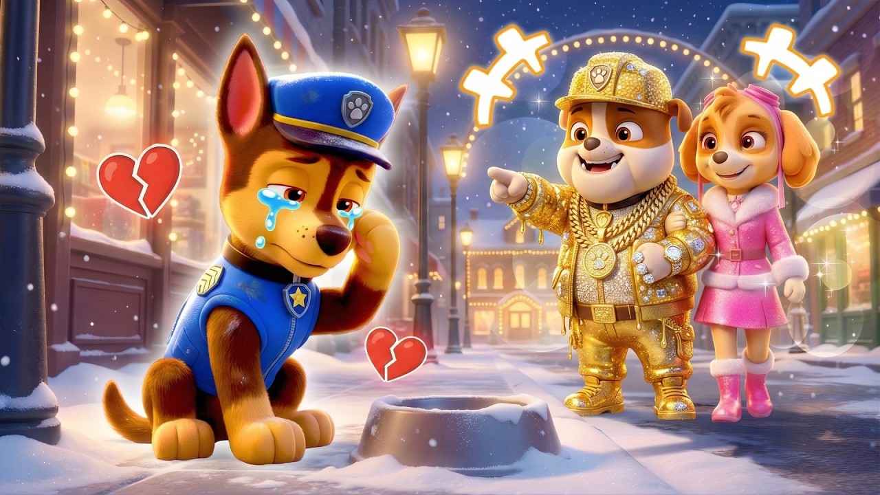 &iquest;CHASE abandonado por Rich RUBBLE? &iquest;Qu&eacute; pas&oacute; | Historia triste | PAw PatRol en Espa&ntilde;ol | Rainbow 3