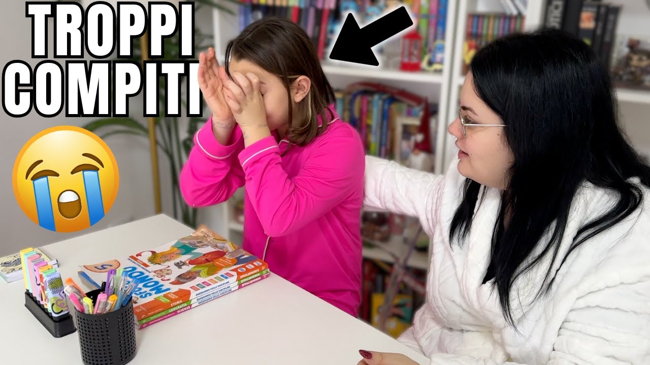 LARA PIANGE PER I TROPPI COMPITI DELLE VACANZE ! #backtoschool / chiara paradisi
