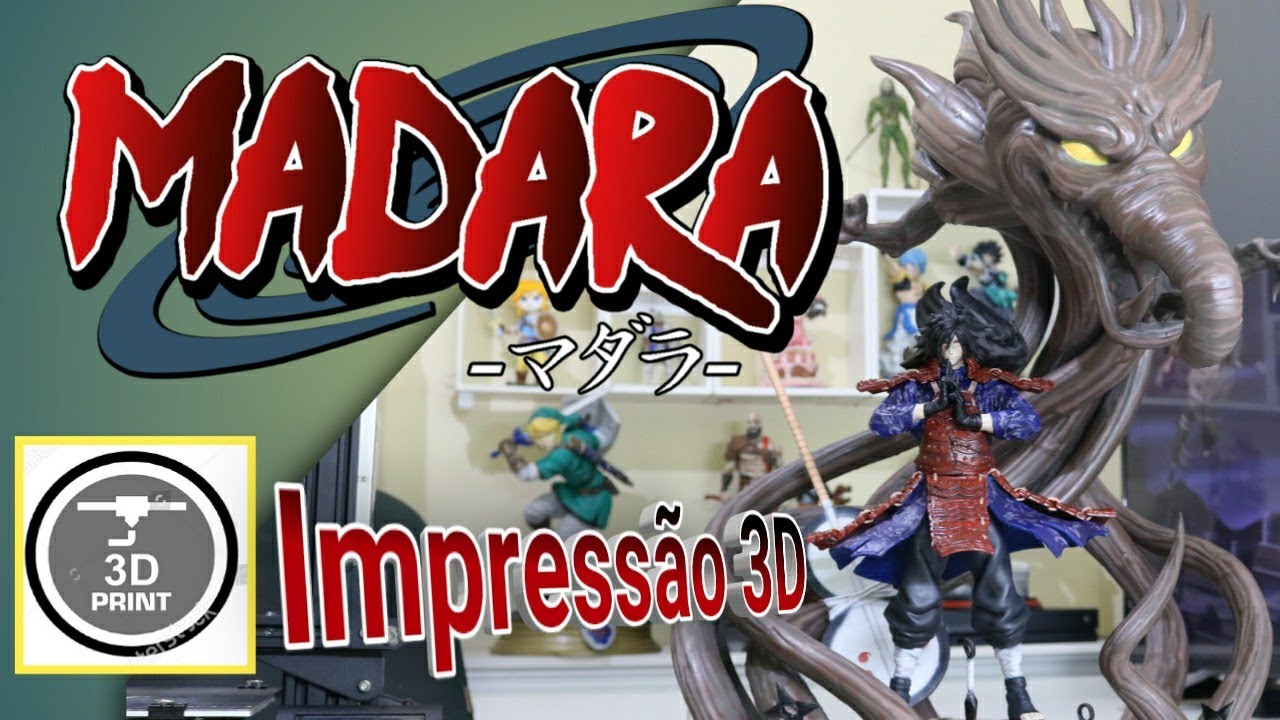 Madara Naruto impressão 3D  - Ender 3 - Printing