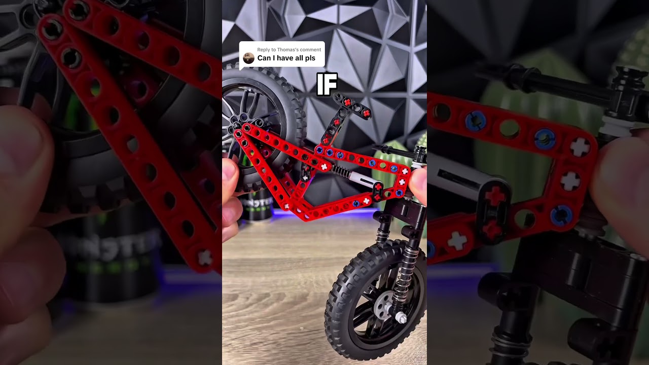 If you liked the bikes, you can find them all in the bio of my profile! 🔗🛍️🤗#mtb#dh #lego #bike