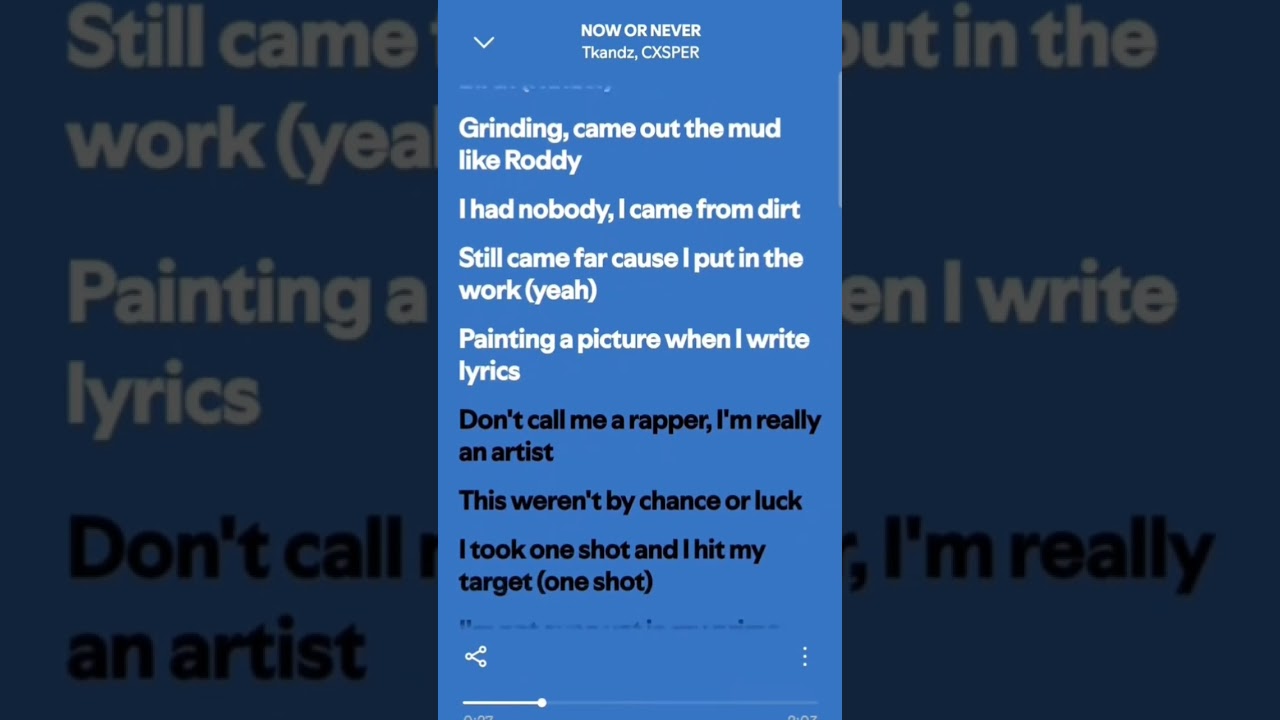 NOW OR NEVER - Tkandz, CXSPER (lyrics)|| 