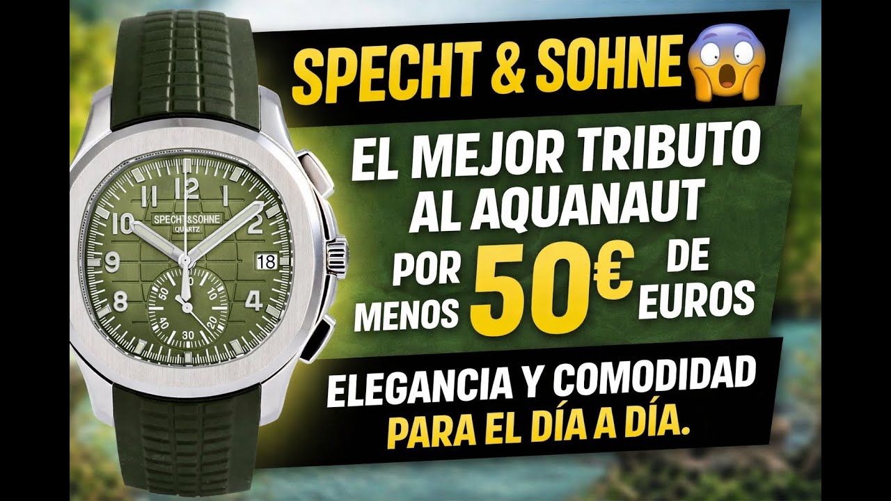 Reloj SPECHT & SOHNE SP0006 -  El mejor tributo al  AQUANAUT porenos de 50 EUROS