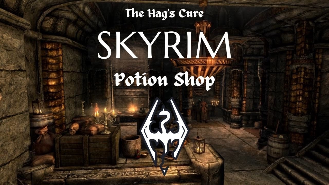 Skyrim | The Hag's Cure | Potion Shop | ASMR Ambience