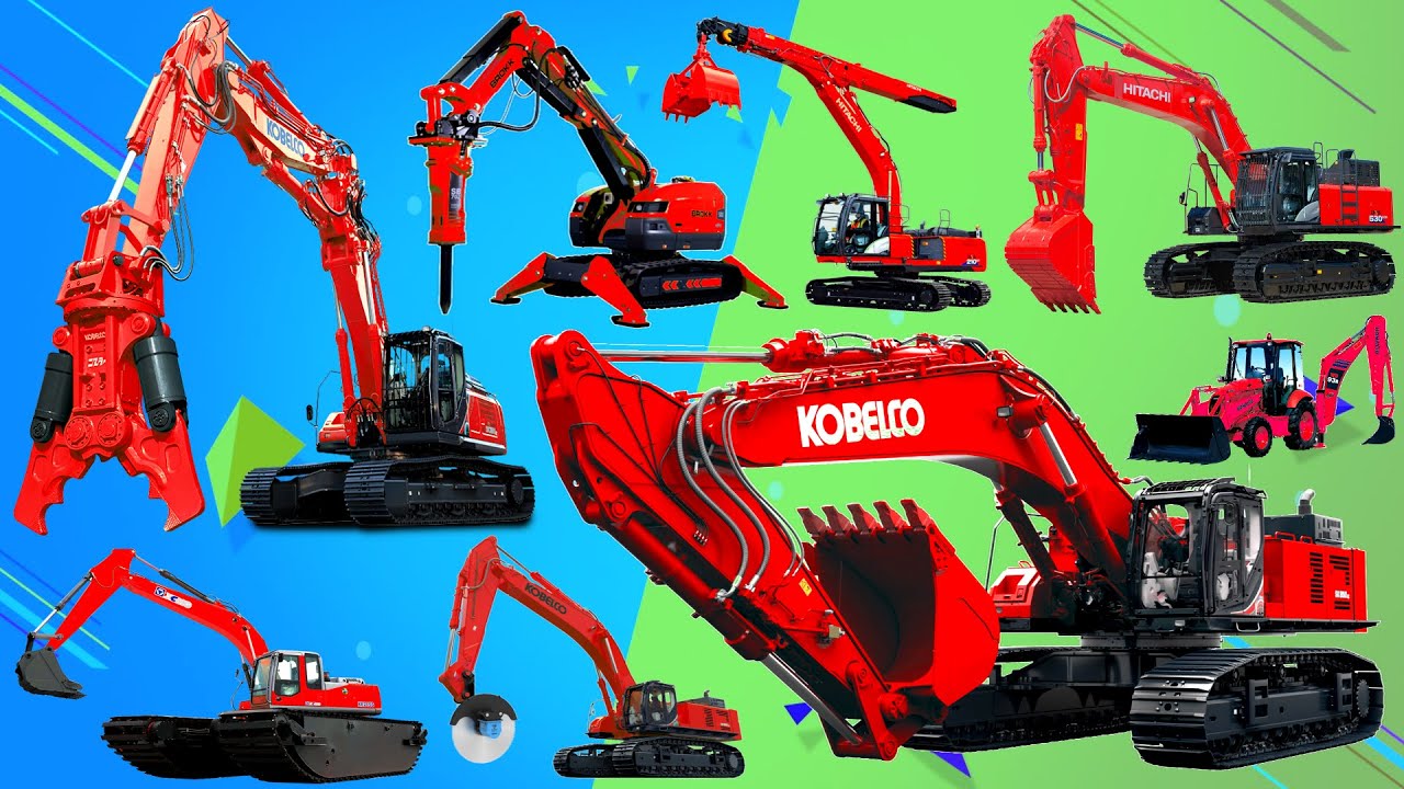 Amazing Excavators Synthesis | Excavator AUger, Demolition, Hammer, Trencher, Saw, Digger, Magnet