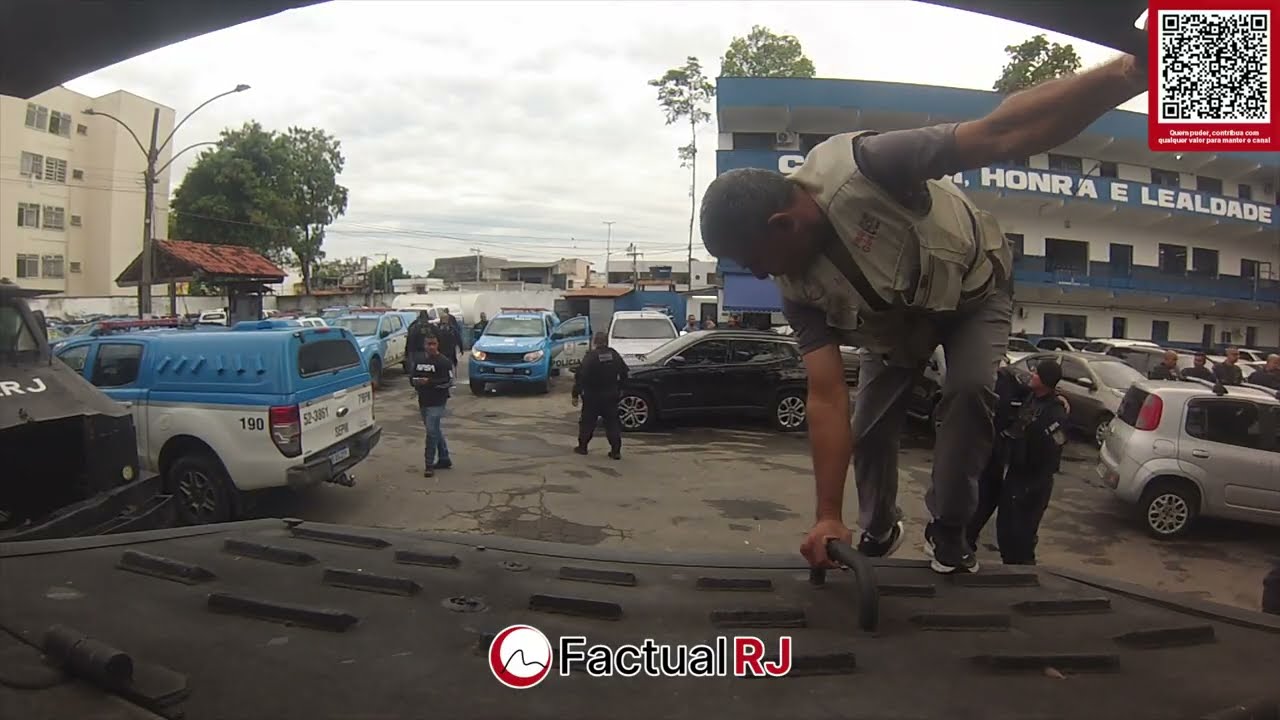 Vejam imagens de uma gopro durante operação Barricadas Zero no Jardim catarina.