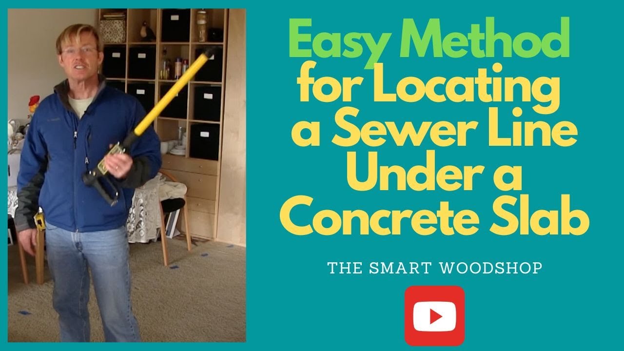 Easy Method for Locating a Sewer Line Under a Concrete Slab