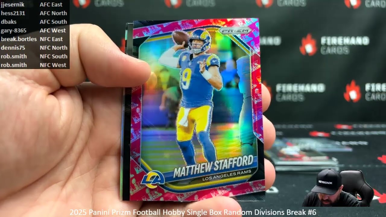 02.08.2026 2025 Panini Prizm Football Hobby, одиночная коробка, случайные дивизионы, выпуск №6
