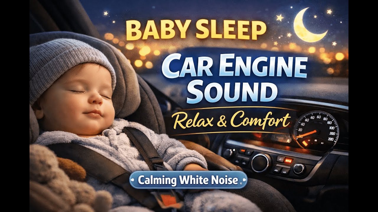 Gentle Car Engine Sound Inside | Baby Sleep, Relax & Comfort