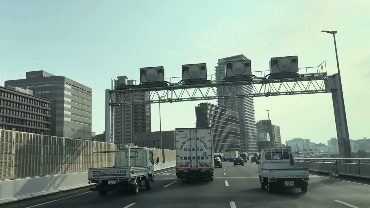 阪神高速をドライブ