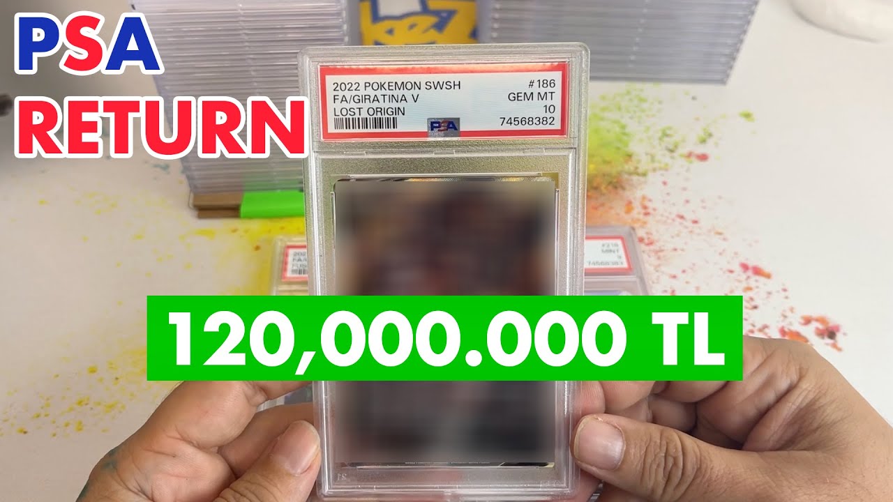 120,000 TL Değerinde Pokemon Kart Açılışı - PSA Return - Sizler için gönderdiğim kartlar döndü!