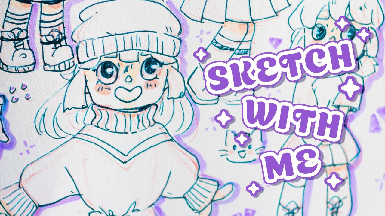 Sketch With Me | Fun Outfits with Emilia