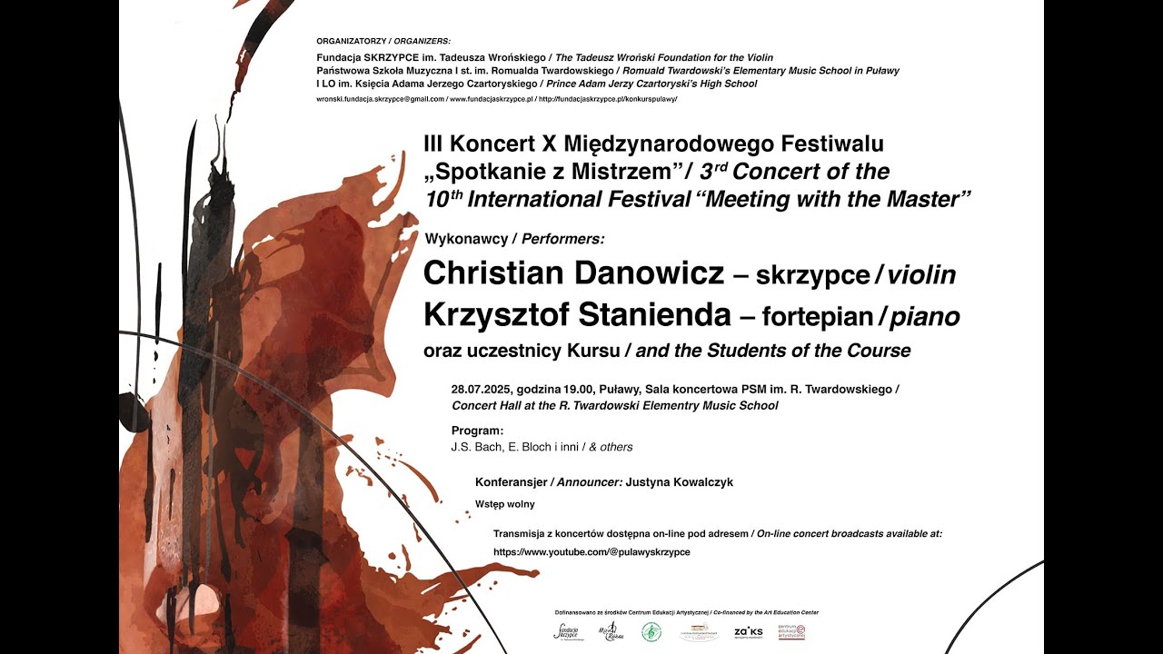 2025-07-28 Spotkanie z Mistrzem / Meeting with a Master - Christian Danowicz & Krzysztof Stanienda