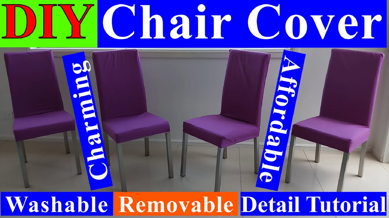 How to Make Chair Covers-Detail Tutorial | DIY Removable Chair Covers | Learn to Make Chair Covers