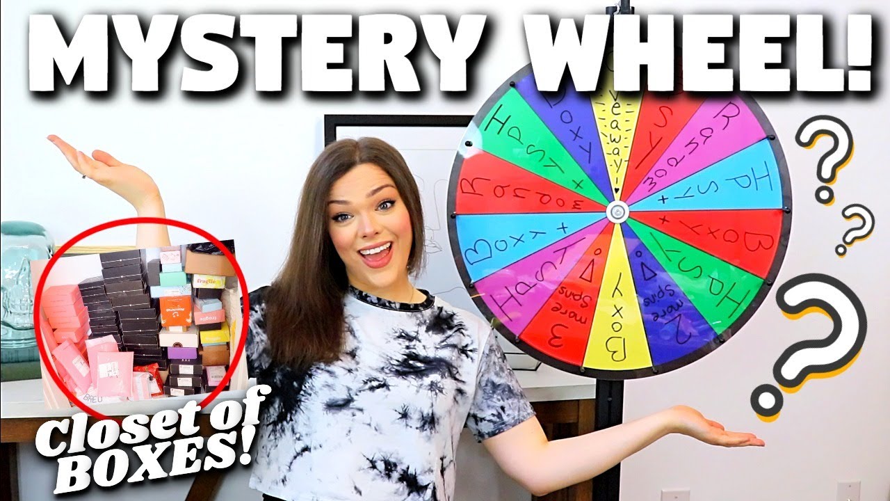 Mystery Wheel Picks Random Boxes to Unbox!! SO MANY BOXES!!!