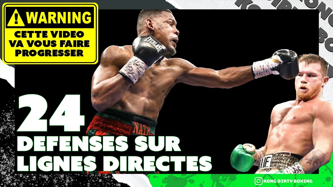 24 DEFENSES SUR LIGNES DIRECTES #boxe #tutoboxe