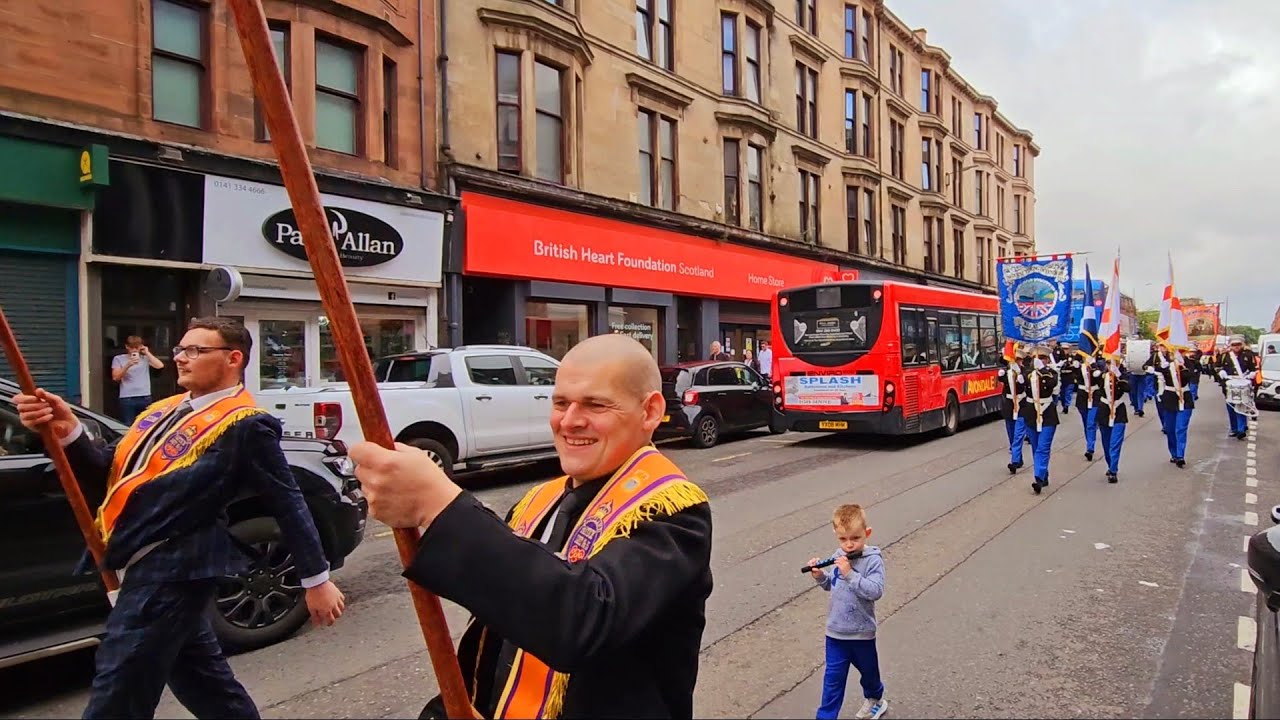Mourne young defenders flute band at Glasgow Boyne celebrations 1st July 2023