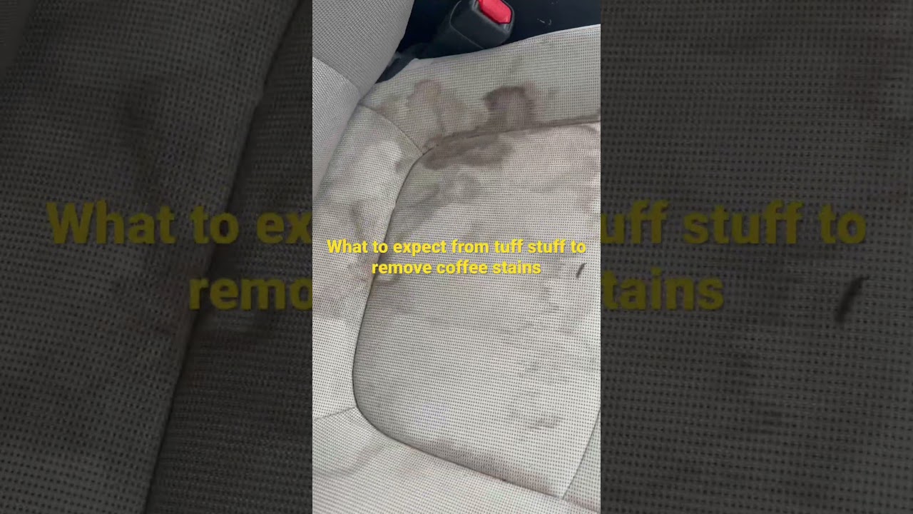 Remove coffee stains from car seat #coffee stains #car seat #cleaning #interiorcleaning