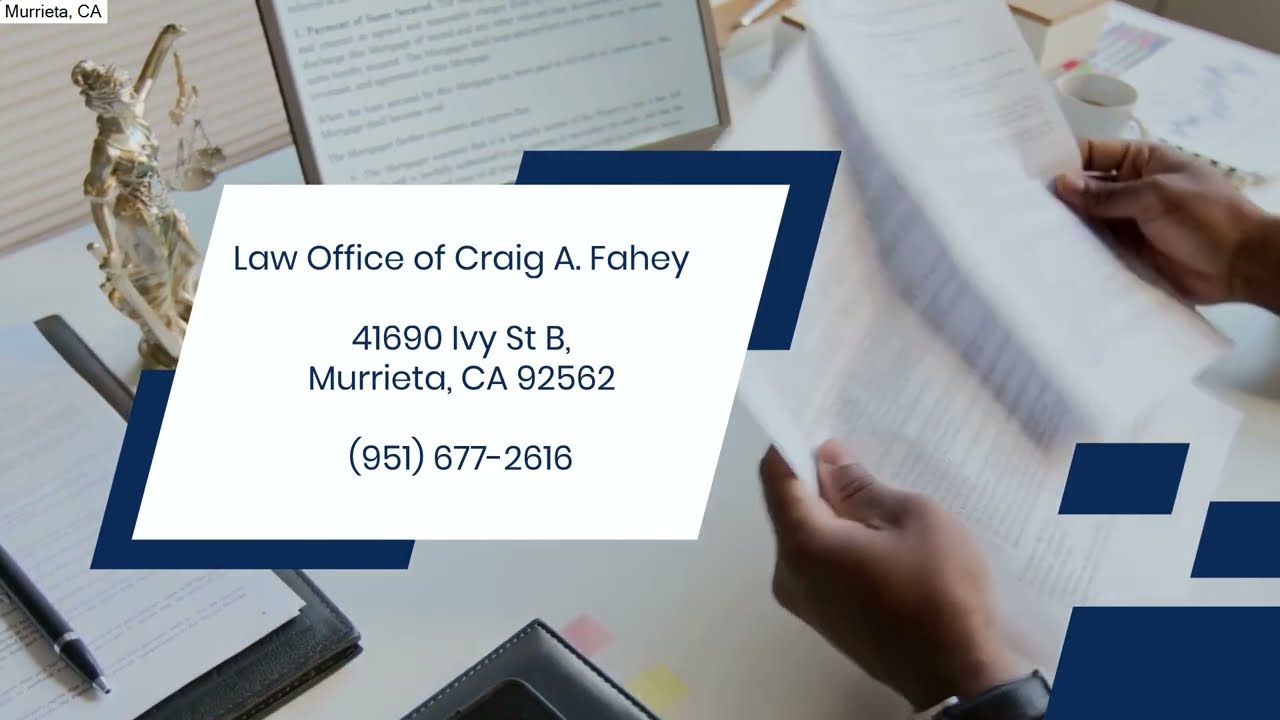 Murrieta Disability Attorney | Murrieta, CA | Law Office of Craig A. Fahey