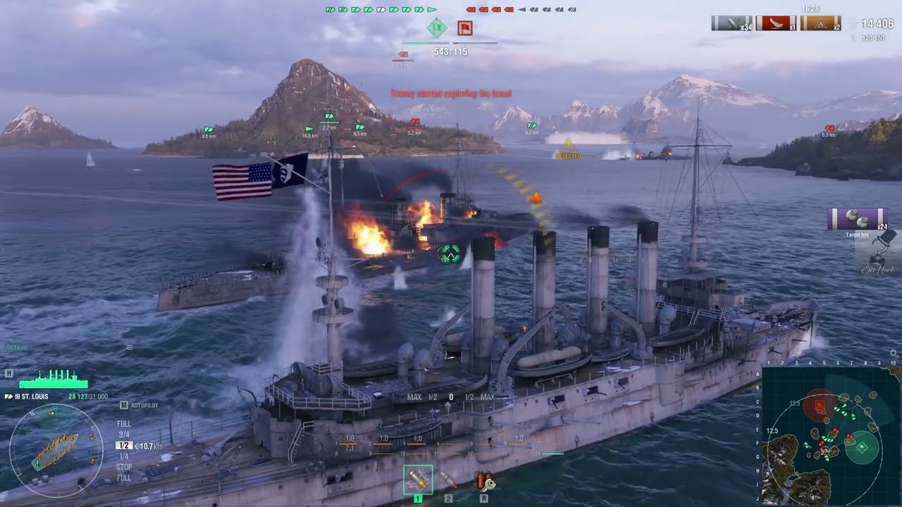 World Of Warship playing with a 10