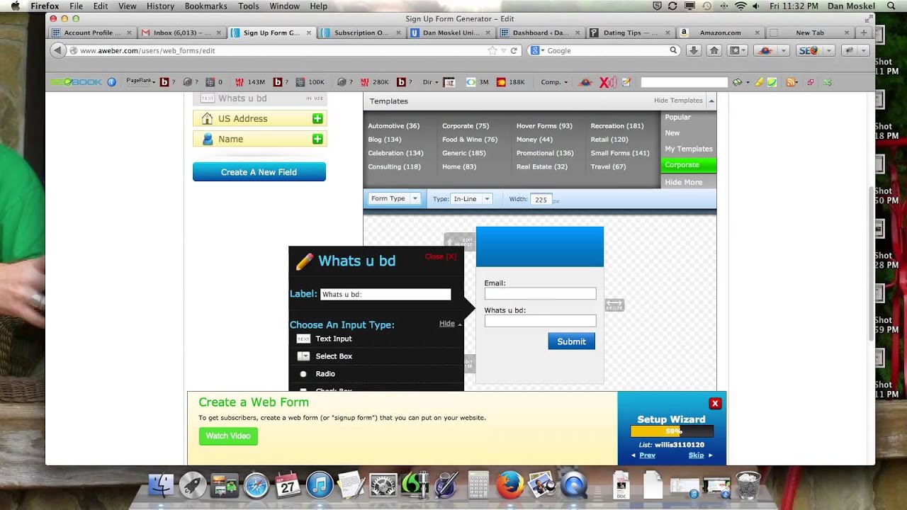 Aweber Tutorial - Getting Started